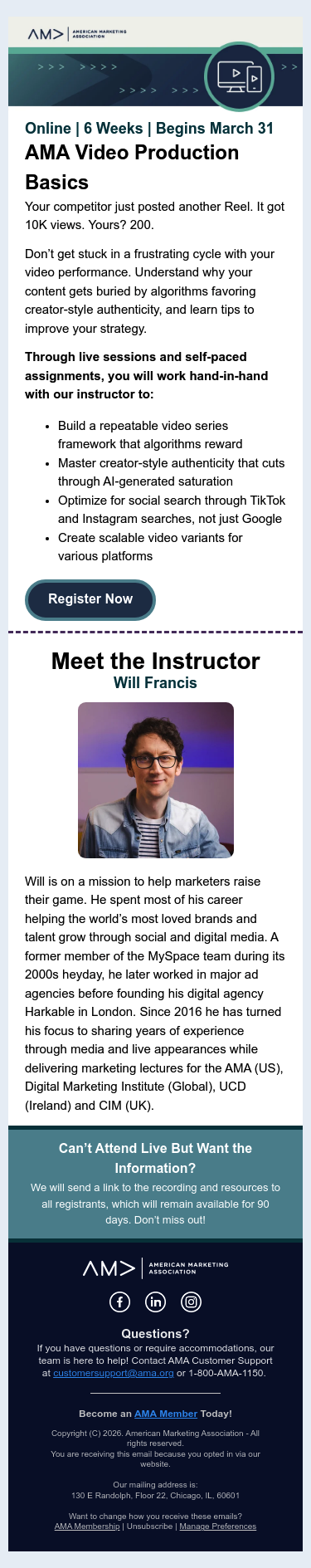 Full email screenshot: Your Videos Are Getting Buried from The Natural Mama Co.