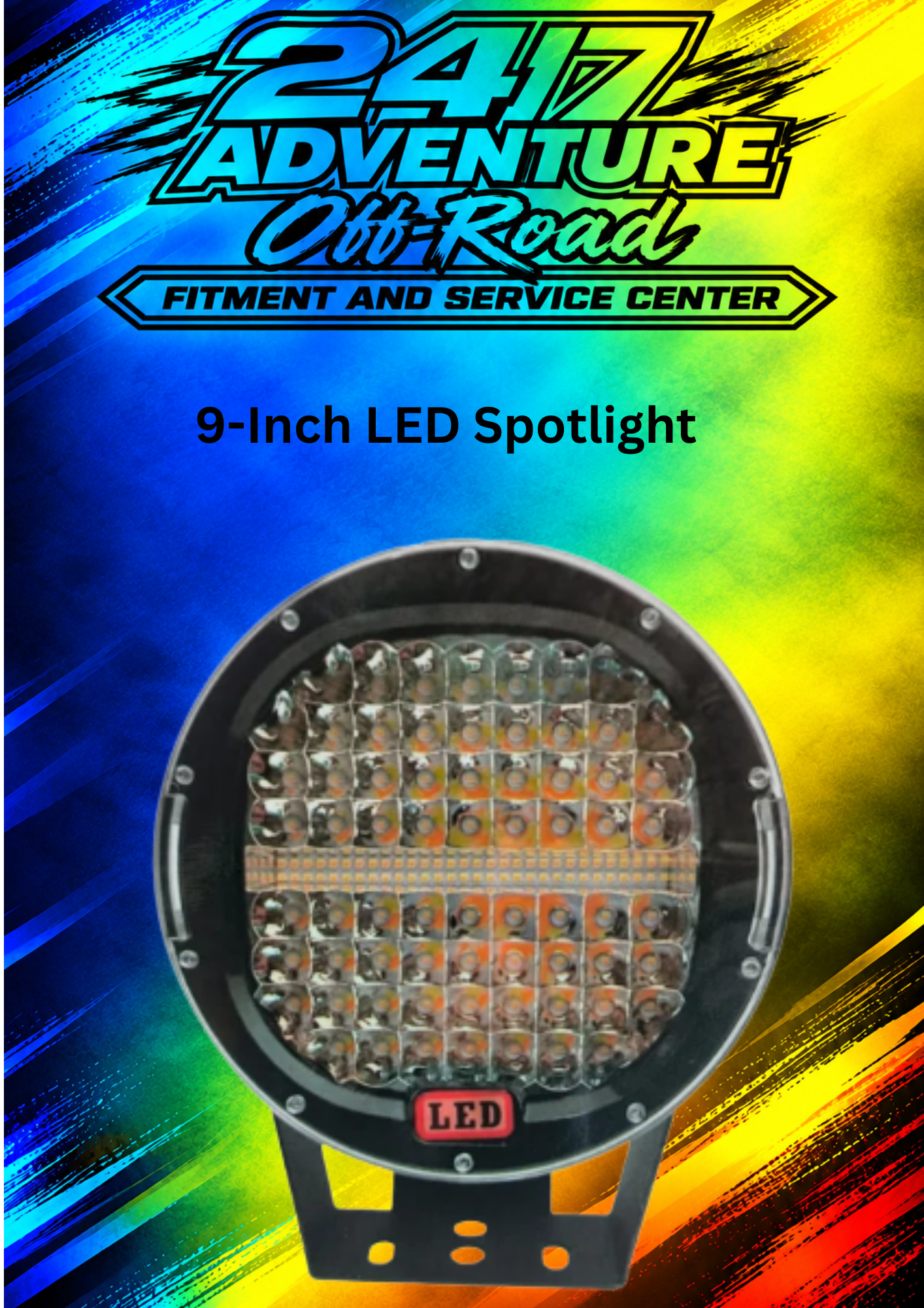 9-Inch LED Spotlight