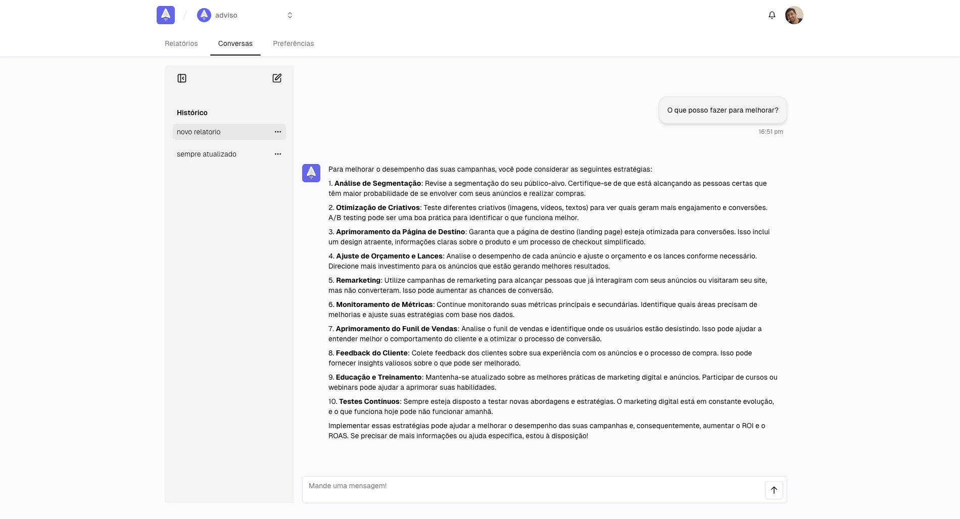 Nosso "gestor de tráfego artificial"