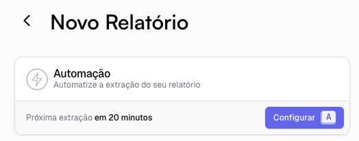 Tela de automação