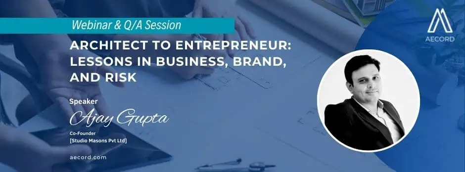 Architect to Entrepreneur.