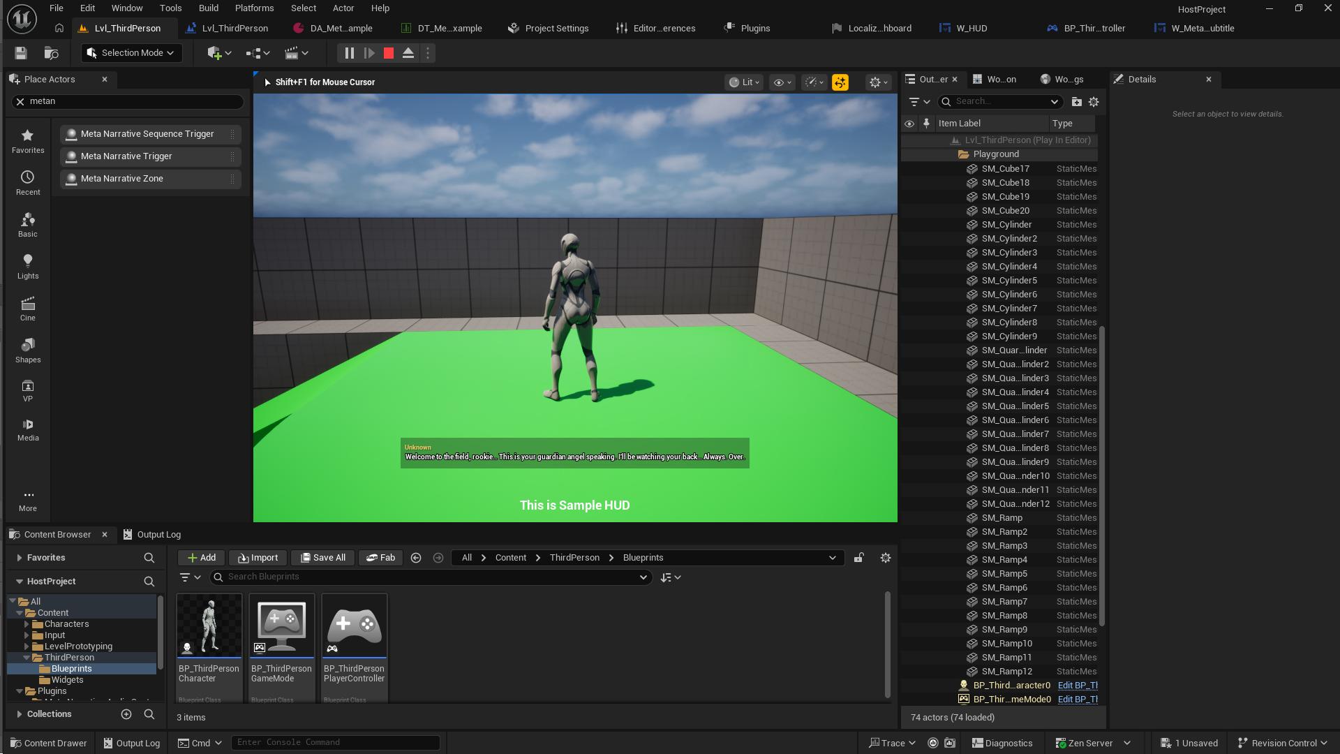 Runtime Trigger Playback Result in PIE
