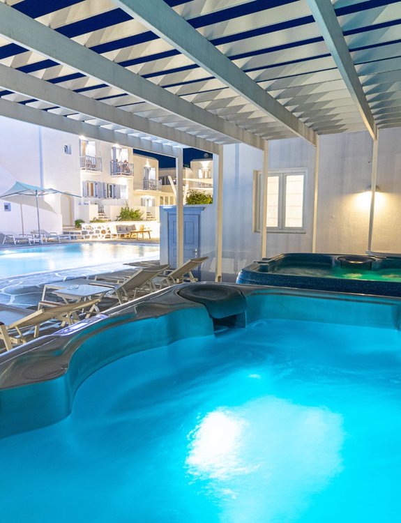 The Jacuzzis of the Main Section beside the pool