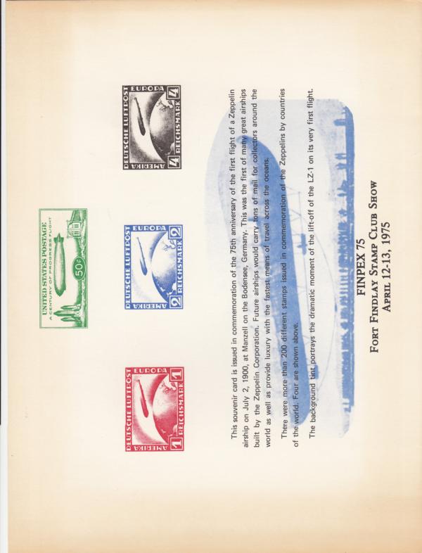 Zeppelinpost: Briefmarken - Besonderheiten | Vereinigte Staaten von Amerika USA