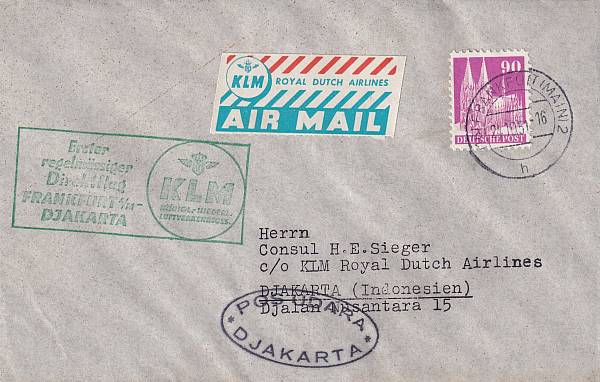 Flugpost Deutschland ab 1945 (ohne Lufthansa, DDR, Saar) | Erstflüge ab 1945