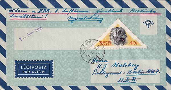 Flugpost DDR | Deutsche LH DDR 1956 - 1963