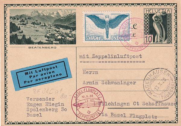 Zeppelinpost | LZ 127 (Graf Zeppelin) 1930