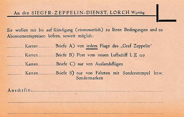 Zeppelinpost: Briefmarken - Besonderheiten | Besonderheiten