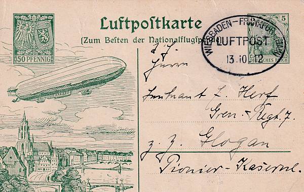 Flugpost Deutschland vor 1945 | Luftpost-Ganzsachen