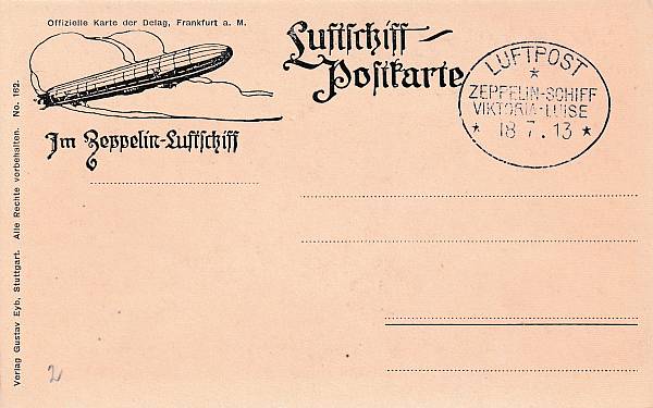 Zeppelinpost | LZ  11 (Vikoria Luise)