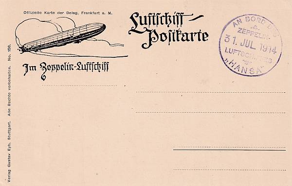Zeppelinpost | LZ  13 (Hansa)
