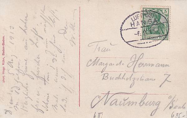 Zeppelinpost | LZ  13 (Hansa)