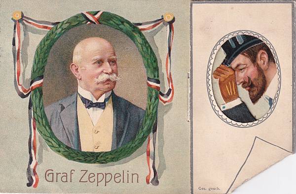 Zeppelinpost: Ansichtskarten | Persönlichkeiten