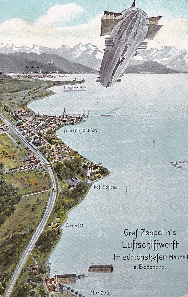 Zeppelinpost: Ansichtskarten | Städte/Gemeinde/Orte