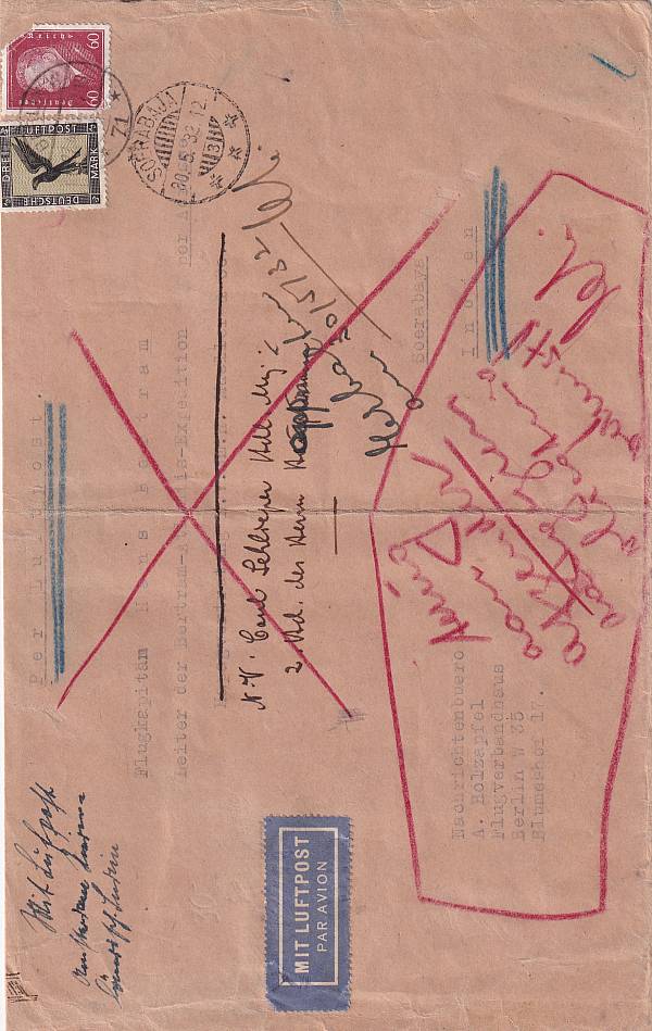 Flugpost Deutschland vor 1945 | Sonder- und Versuchsflüge - Flugveranstaltungen