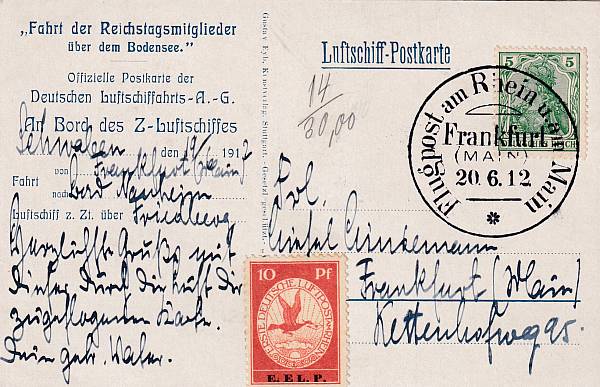 Zeppelinpost | LZ  10 (Schwaben)