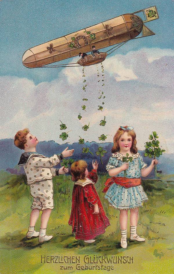 Zeppelinpost: Ansichtskarten | Ansichtskarten - Glückwunsch, Jux, Kitsch, Neujahr etc.