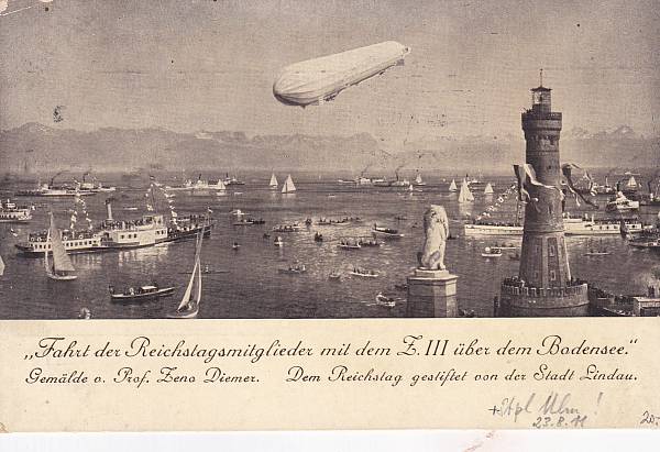 Zeppelinpost: Ansichtskarten | LZ   6 (Z III)