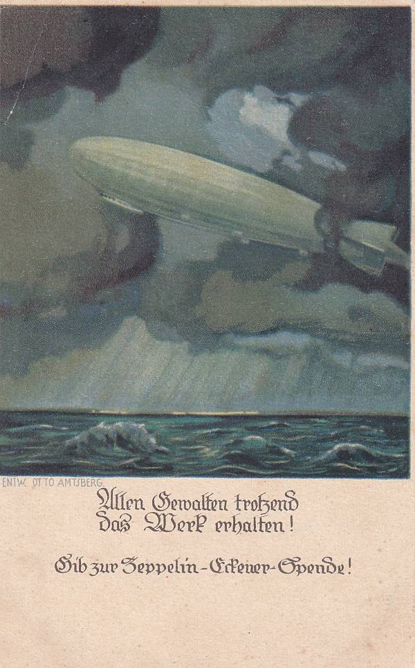 Zeppelinpost: Ansichtskarten | Zeppelin-Eckener-Spende Belege/Marken