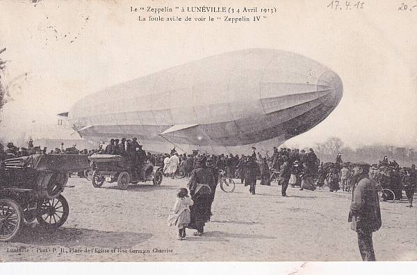 Zeppelinpost: Ansichtskarten | Frankreich