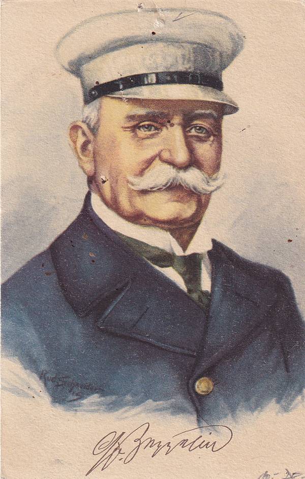 Zeppelinpost: Ansichtskarten | Persönlichkeiten