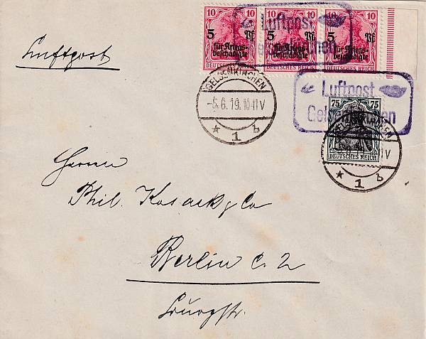 Flugpost Deutschland vor 1945 | Einzelbelege