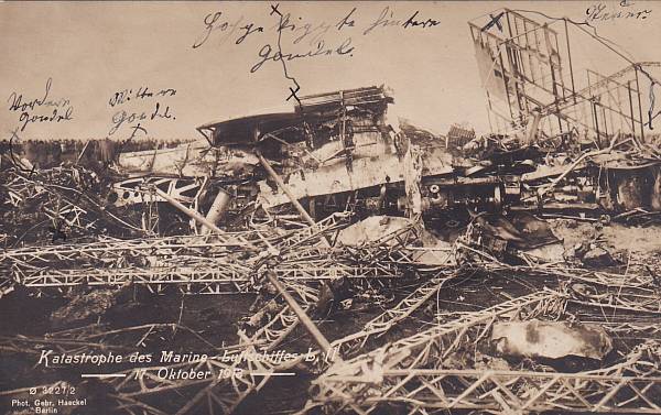 Zeppelinpost: Ansichtskarten | Marineluftschiffe