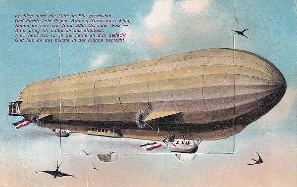 Zeppelinpost: Ansichtskarten | Städte/Gemeinde/Orte