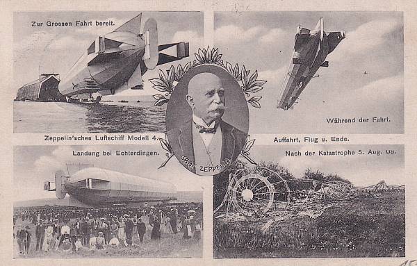 Zeppelinpost: Ansichtskarten | LZ   4 (Z II)
