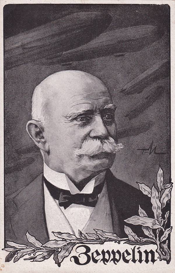 Zeppelinpost: Ansichtskarten | Persönlichkeiten