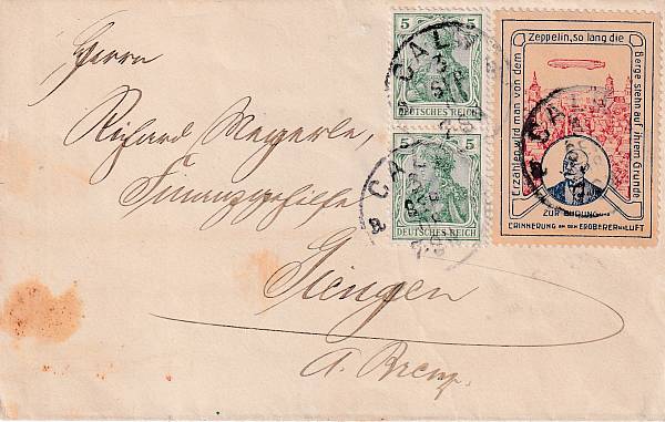 Zeppelinpost: Briefmarken - Besonderheiten | Memorabilien / Zeitgenössisches