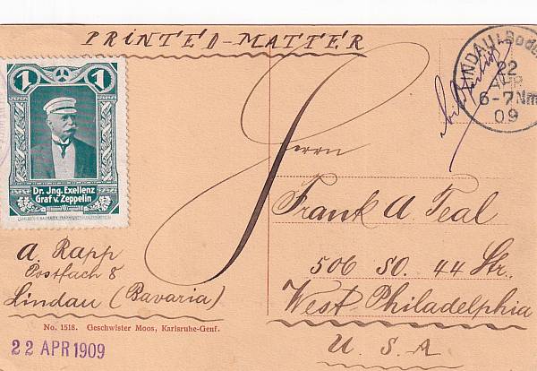 Zeppelinpost: Briefmarken - Besonderheiten | Memorabilien / Zeitgenössisches