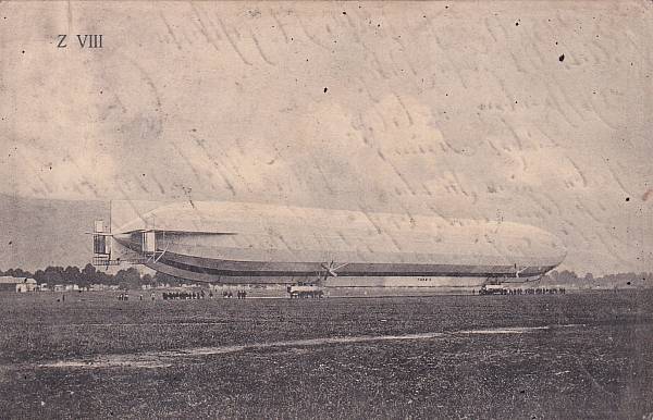 Zeppelinpost: Ansichtskarten | LZ   8 (Deutschland)