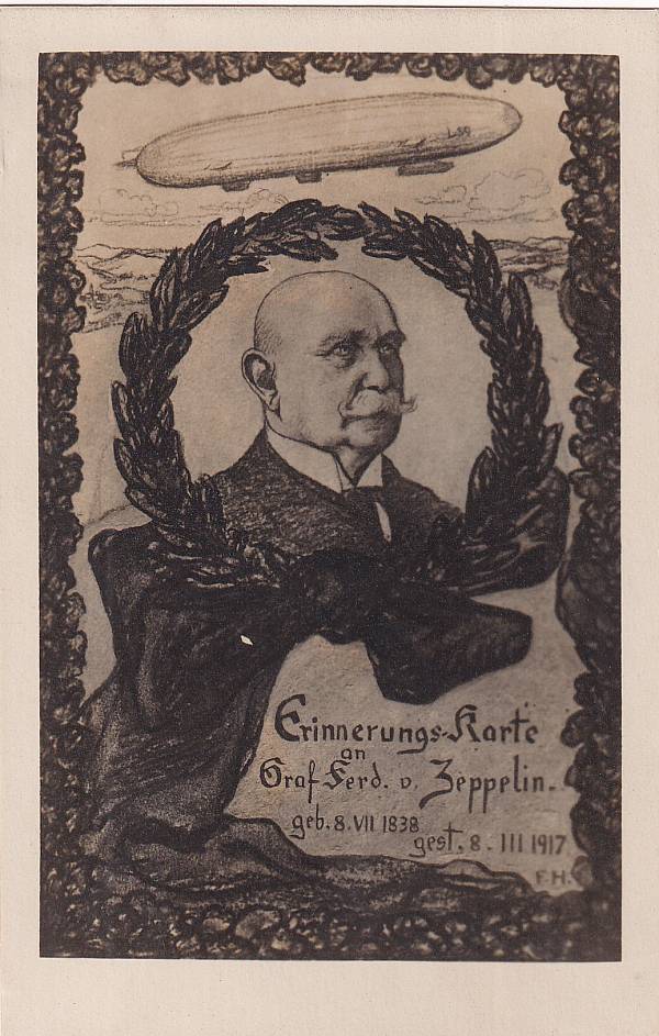 Zeppelinpost: Ansichtskarten | Persönlichkeiten