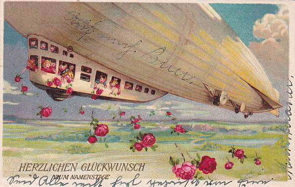 Zeppelinpost: Ansichtskarten | Ansichtskarten - Glückwunsch, Jux, Kitsch, Neujahr etc.