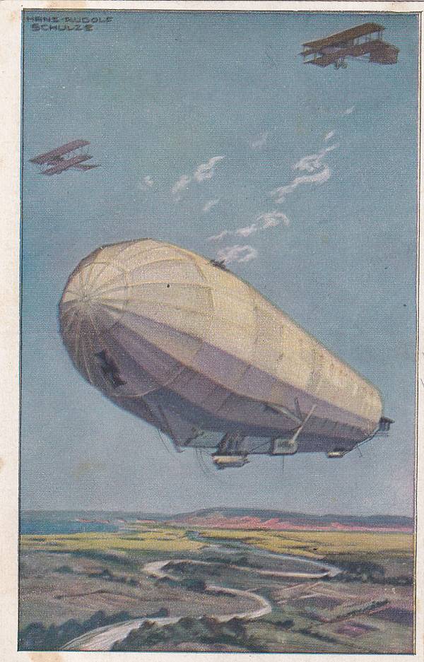 Zeppelinpost: Ansichtskarten | LZ  13 (Hansa)