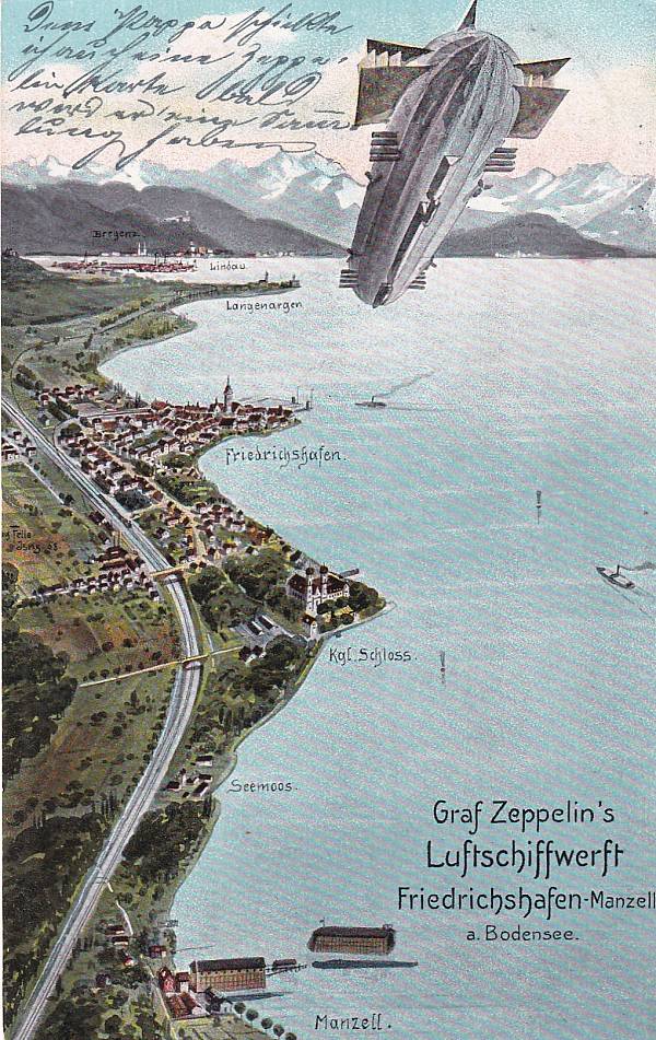 Zeppelinpost: Ansichtskarten | Städte/Gemeinde/Orte