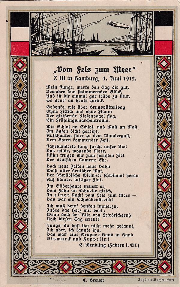 Zeppelinpost: Ansichtskarten | LZ   6 (Z III)