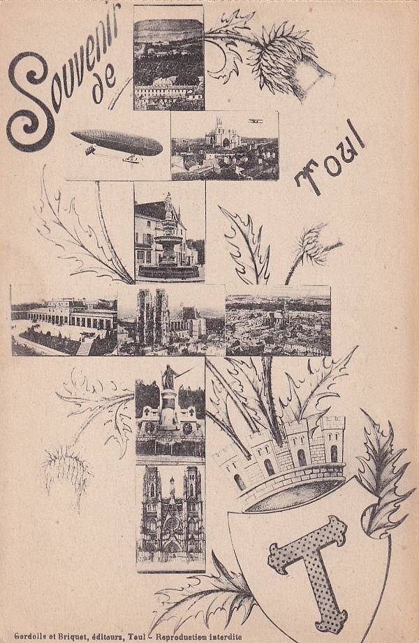 Zeppelinpost: Ansichtskarten | Frankreich