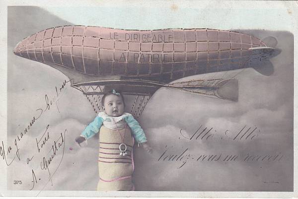Zeppelinpost: Ansichtskarten | Frankreich