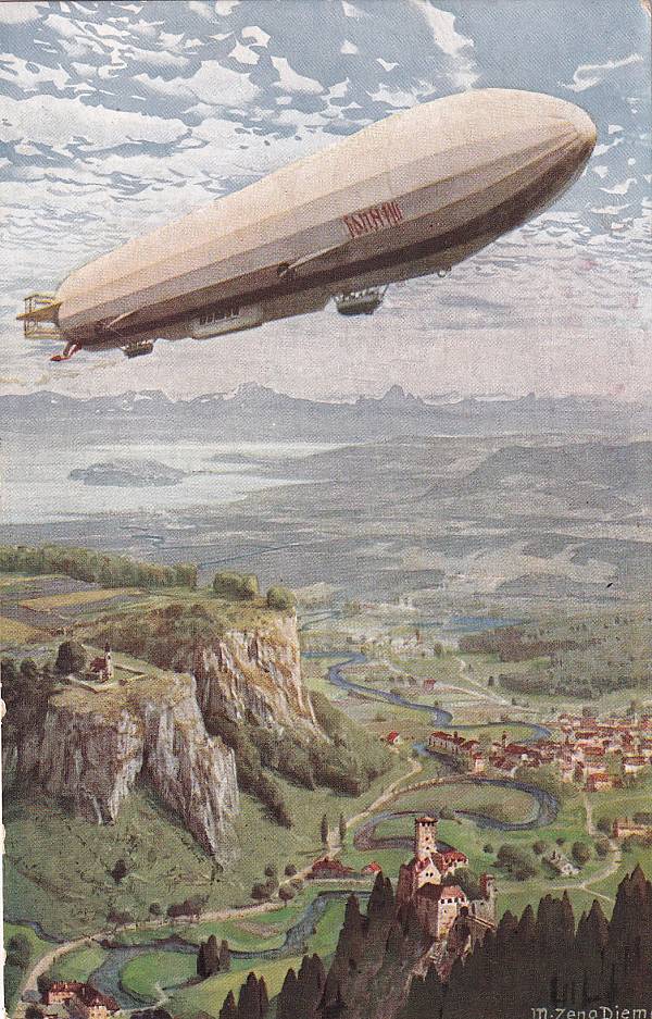 Zeppelinpost: Ansichtskarten | Deutsches Reich