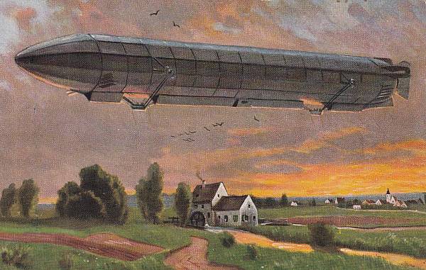 Zeppelinpost: Ansichtskarten | Deutsches Reich