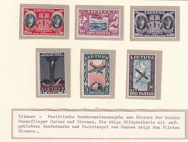 Flugpost Europa vor 1945 | Litauen