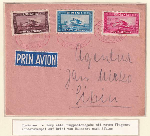 Flugpost Europa vor 1945 | Rumänien