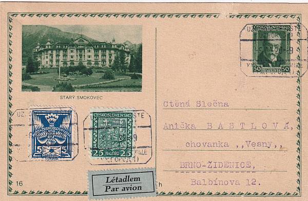 Flugpost Europa vor 1945 | Tschechoslowakei