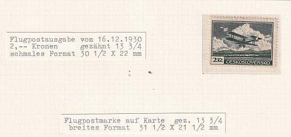 Flugpost Europa vor 1945 | Tschechoslowakei