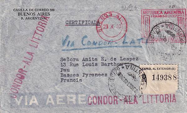 Flugpost einzelner Airlines | LATI