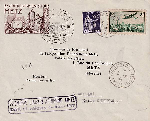 Flugpost Europa vor 1945 | Frankreich