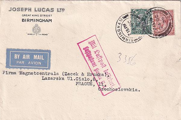 Flugpost Europa vor 1945 | Großbritannien