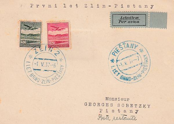 Flugpost Europa vor 1945 | Tschechoslowakei